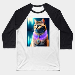 Galactic British Shorthair Baseball T-Shirt